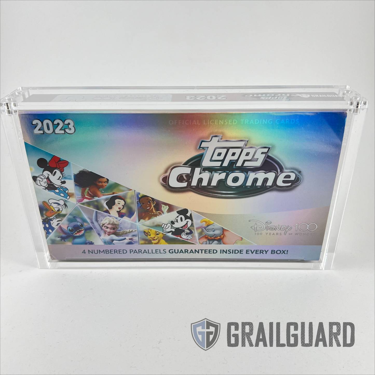 Disney 100 2023 Topps Chrome Hobby Box Premium Acrylic Display Protector Case