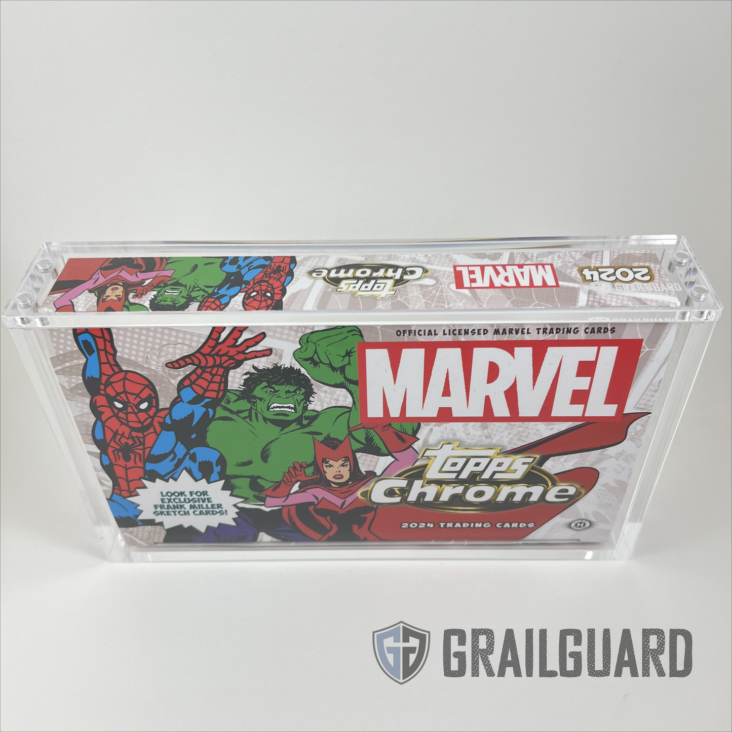 Topps Marvel Chrome 2024 Hobby Box Premium Acrylic Display Protector Case