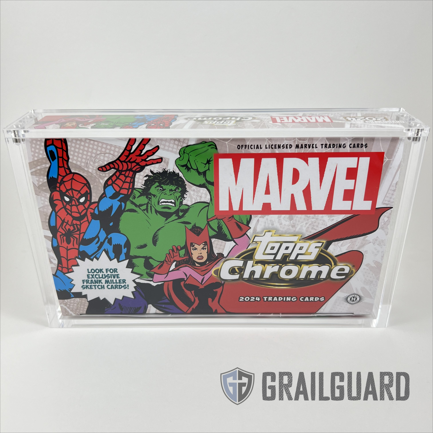 Topps Marvel Chrome 2024 Hobby Box Premium Acrylic Display Protector Case