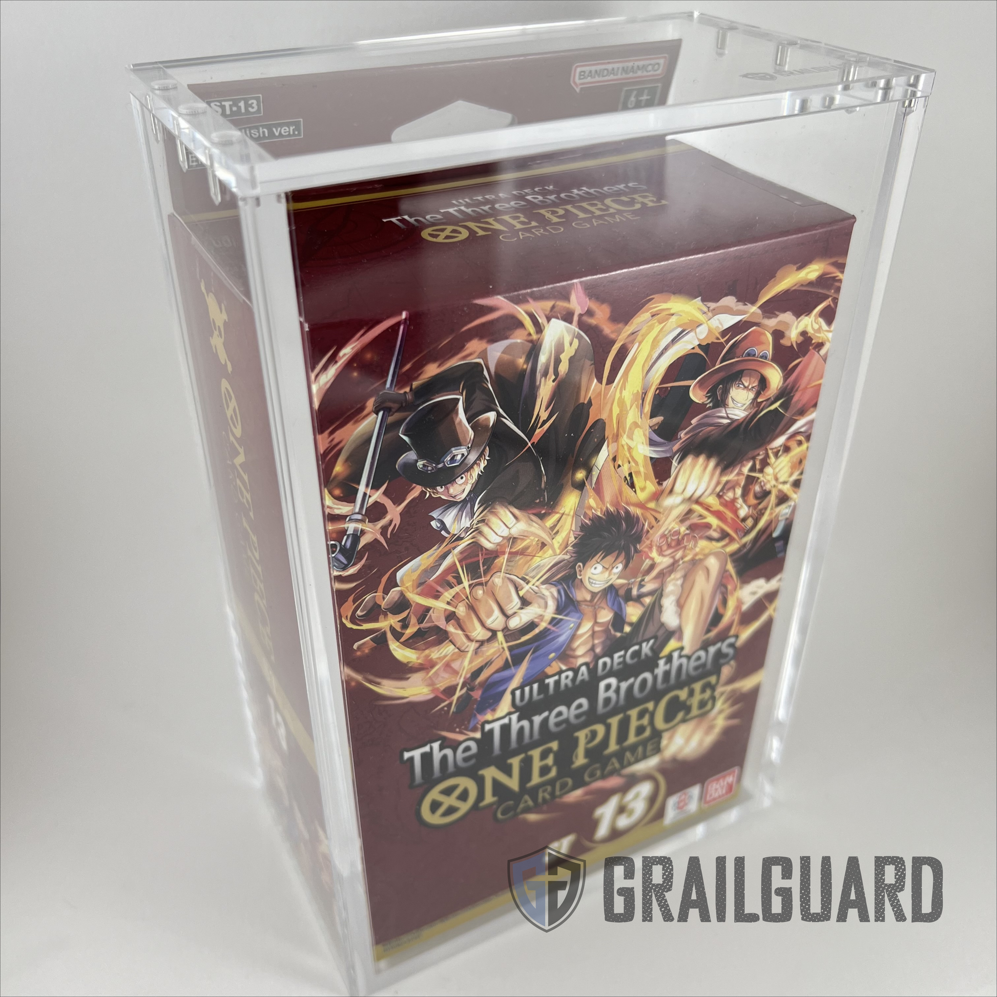 One Piece Ultra Deck ST-10 ST-13 Premium Acrylic Display Protector Cas grailguard One Piece Ultra Deck ST-10 ST-13 Premium Acrylic Display Protector Cas grailguard
