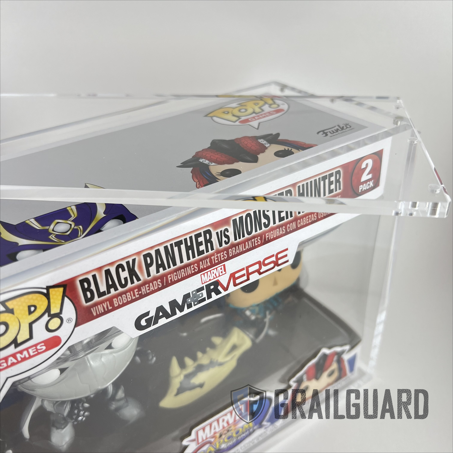 2 Two Pack Twin Funko Pop Hard Stack Premium Acrylic Display Protector Case