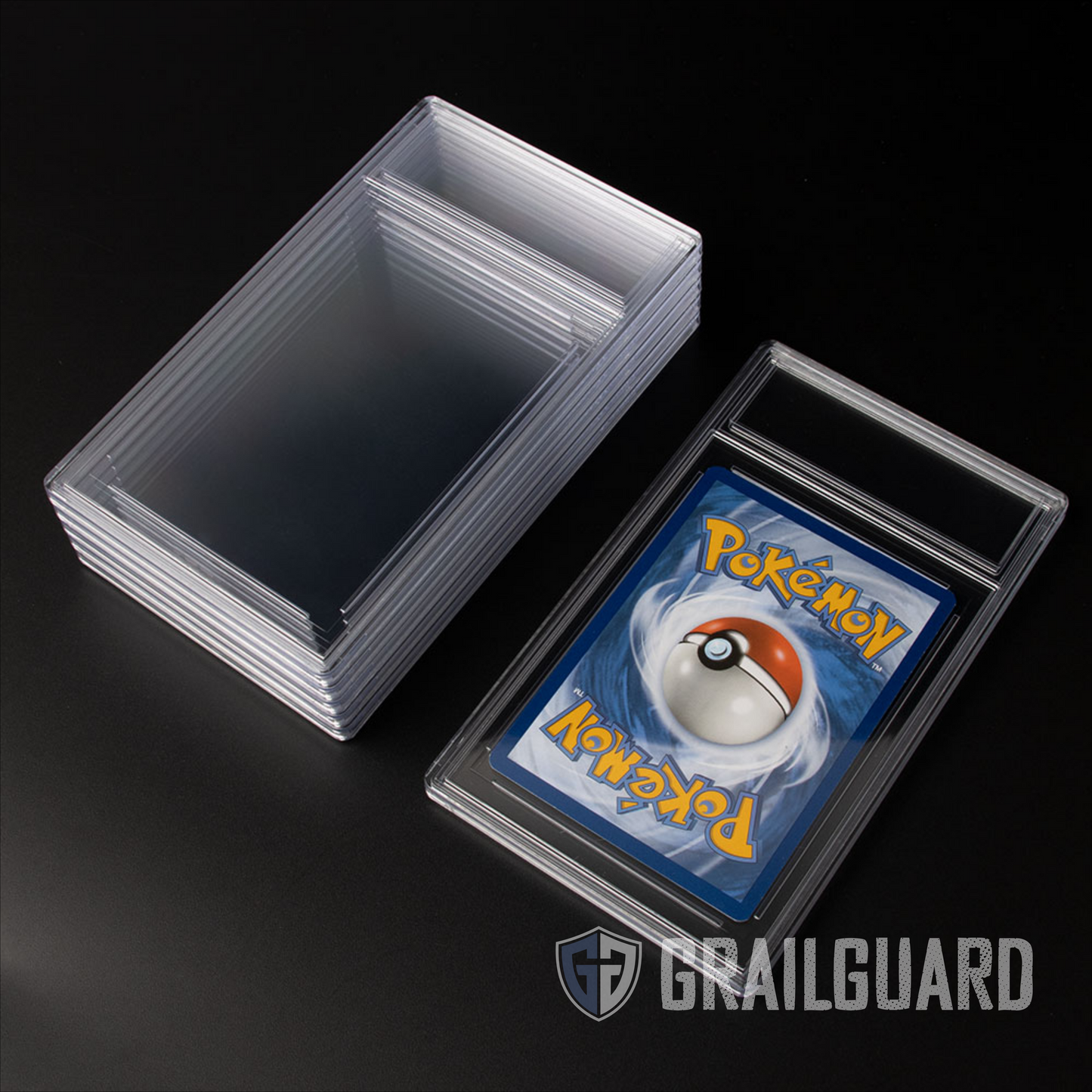 Empty Grading Card Slab Case For Standard Size Trading Card (1-250 Pac grailguard Empty Grading Card Slab Case For Standard Size Trading Card (1-250 Pac grailguard