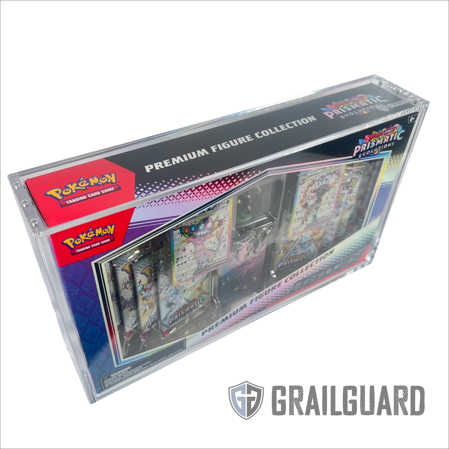 Pokemon Prismatic Evolutions Figure Collection Premium Acrylic Display Protector Case