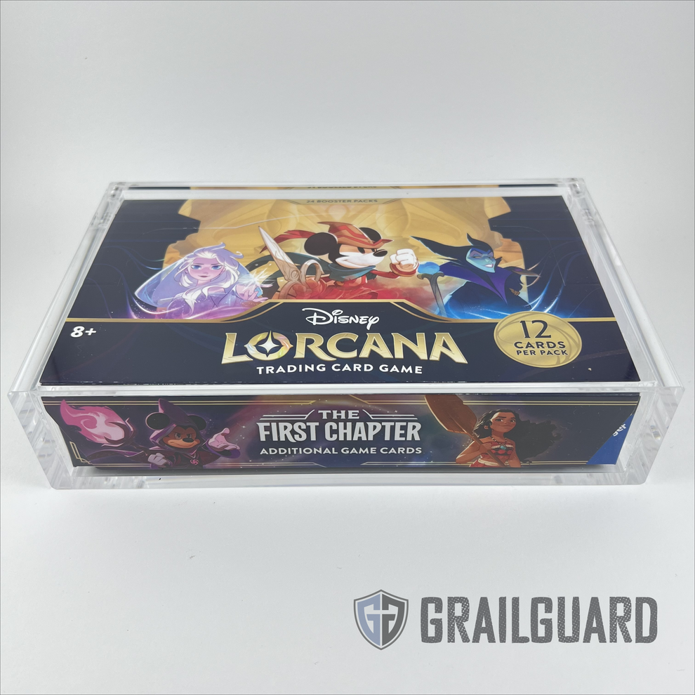 Disney Lorcana Booster Box Premium Acrylic Display Protector Case PREO grailguard