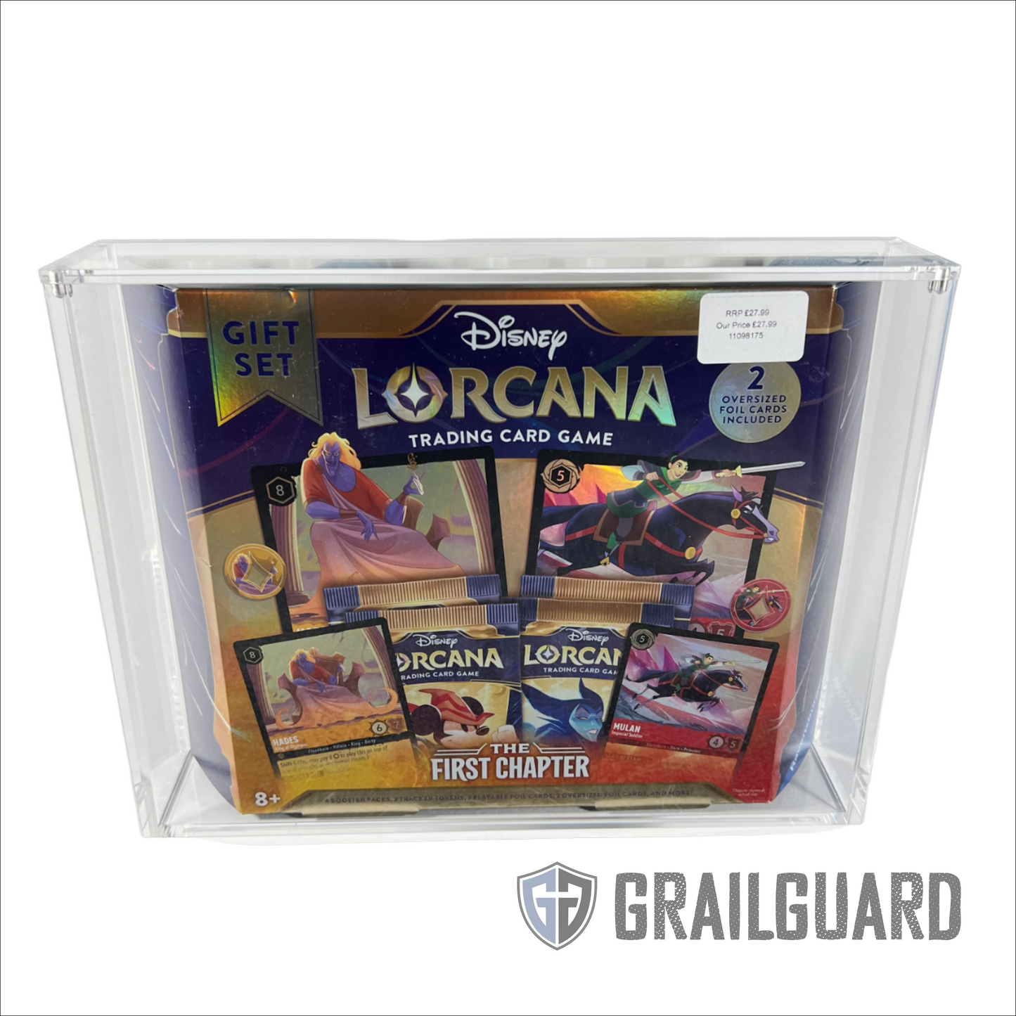 Disney Lorcana Gift Set Premium Acrylic Display Protector Case