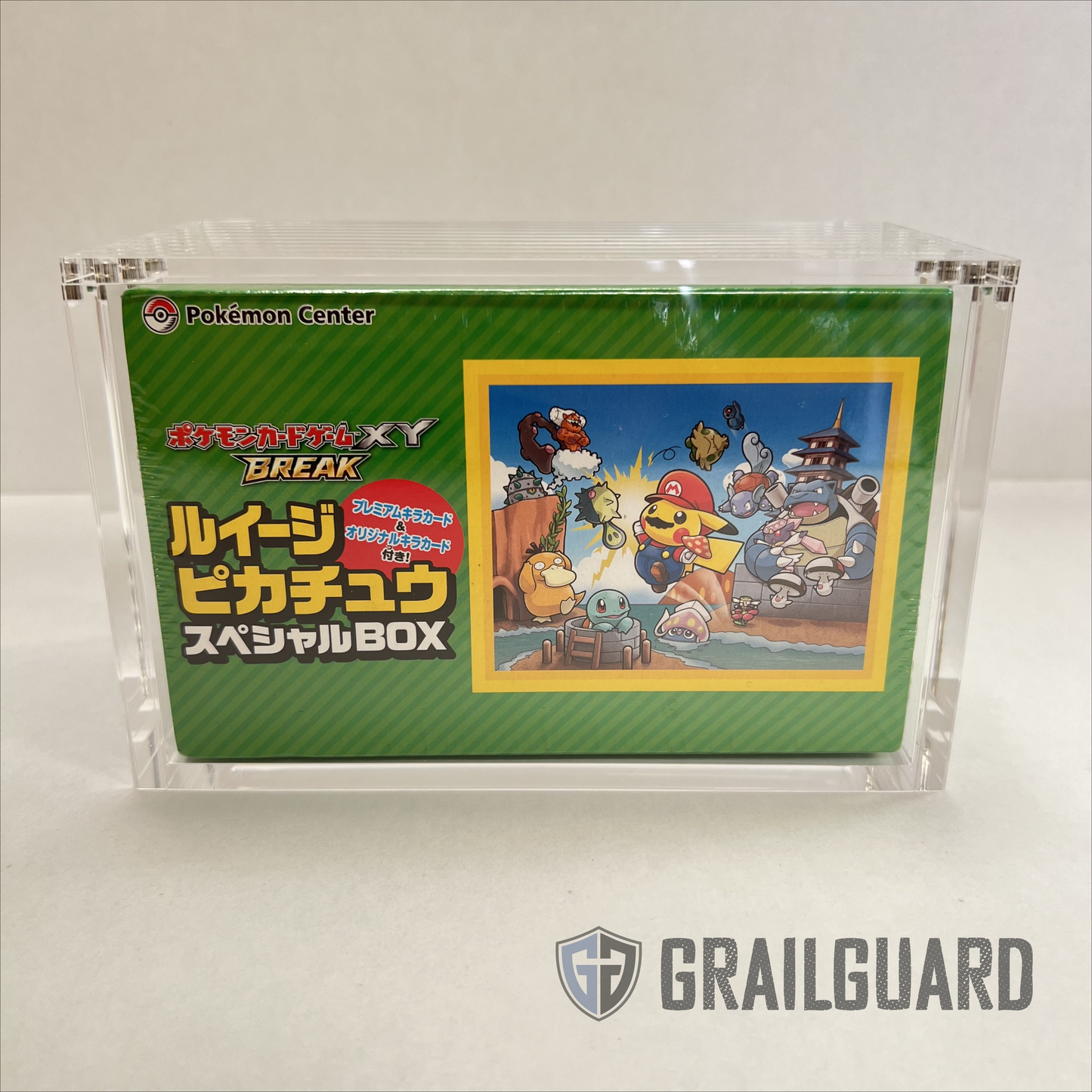 Pokemon Japanese Mario Luigi XY Break Premium Acrylic Display Protector Case