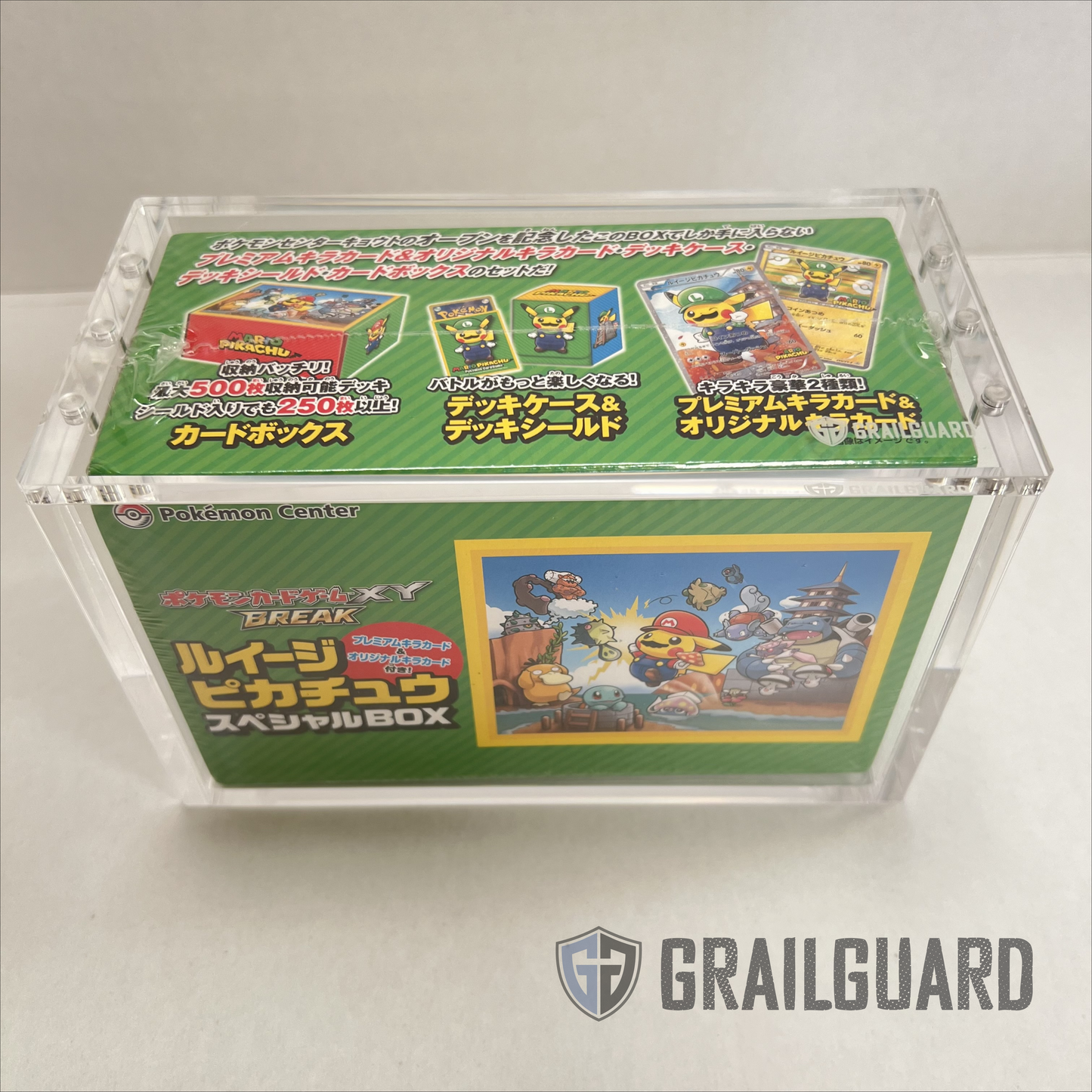 Pokemon Japanese Mario Luigi XY Break Premium Acrylic Display Protector Case