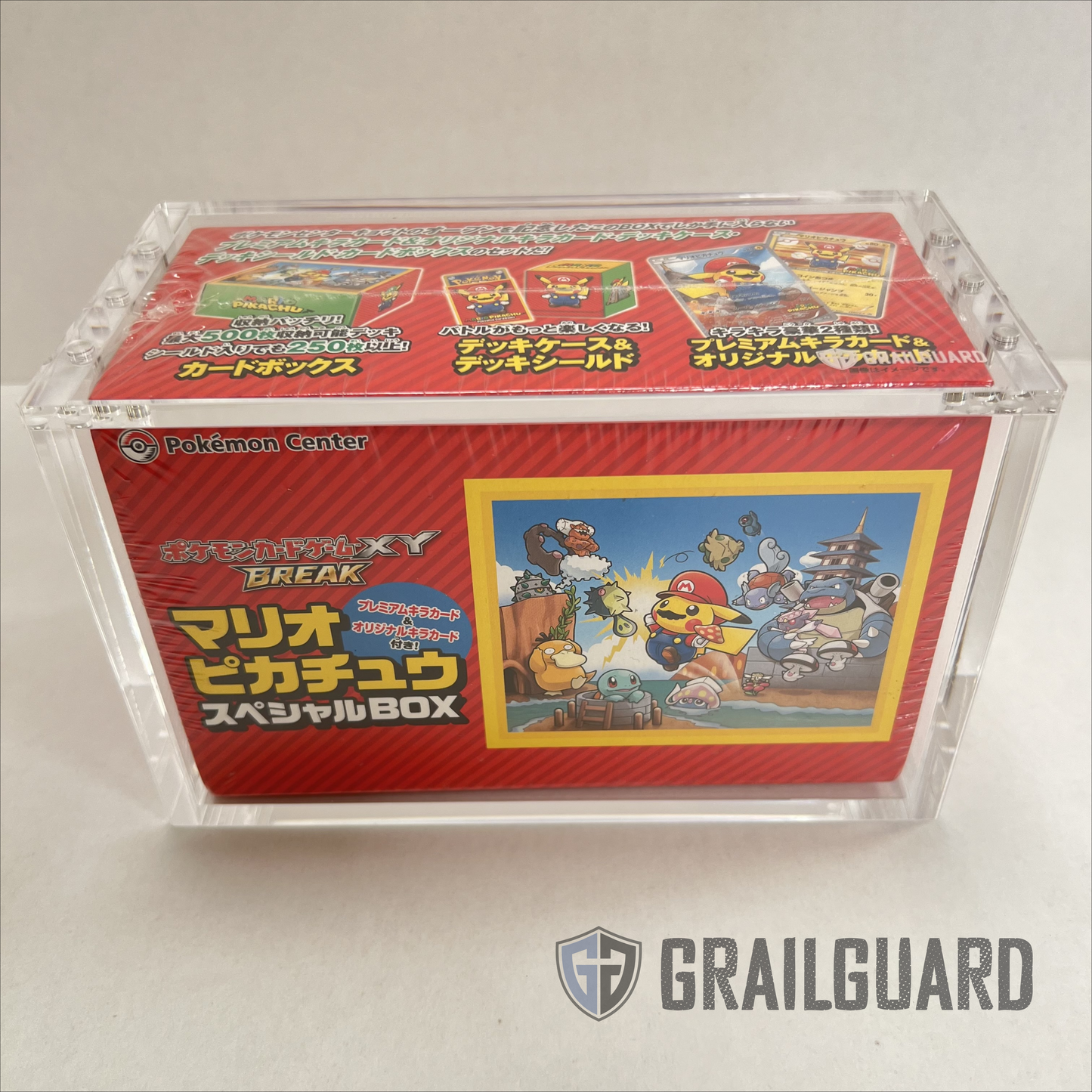 Pokemon Japanese Mario Luigi XY Break Premium Acrylic Display Protector Case