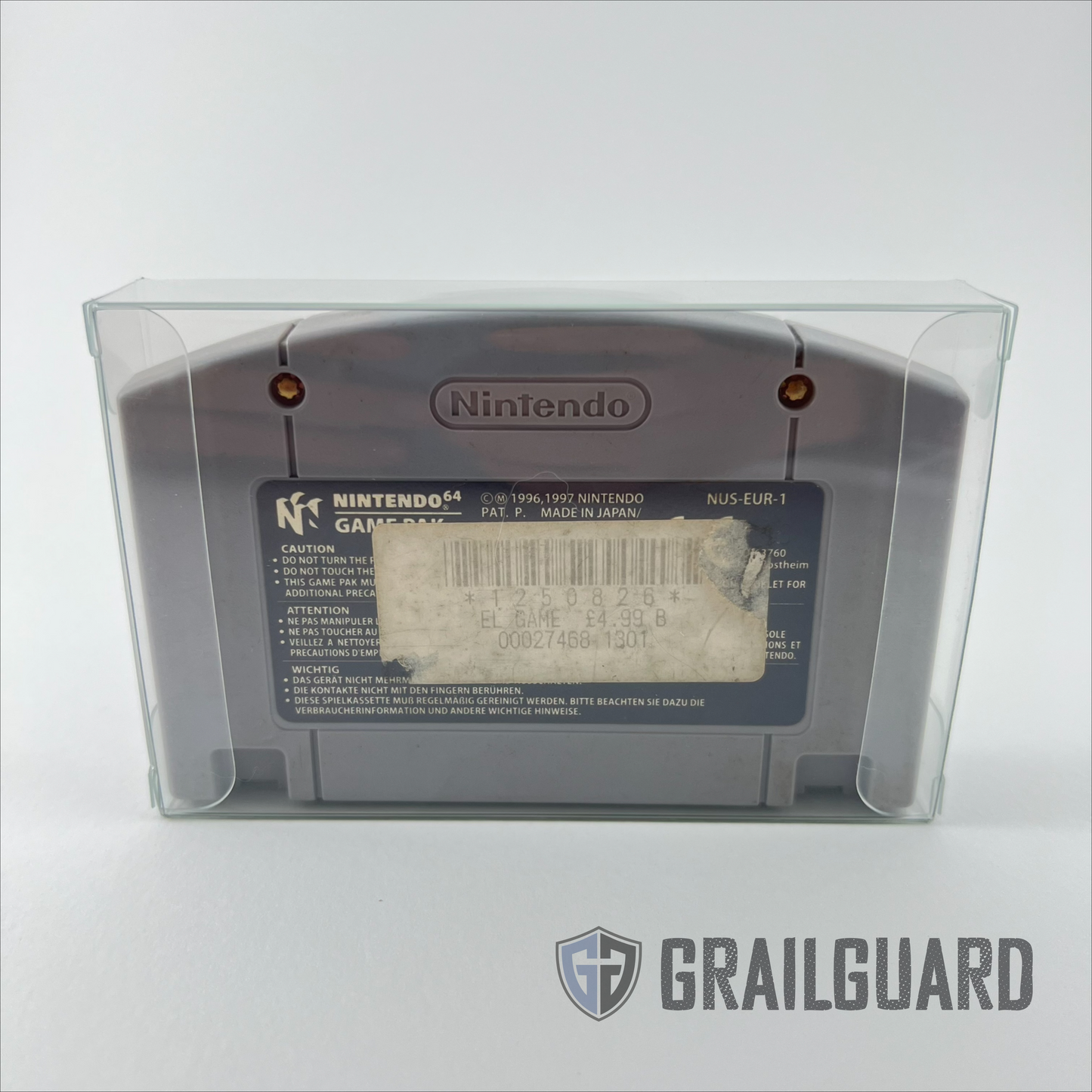 Nintendo N64 Cartridge Cart Game Protector / Case 0.5mm Thickness (1-100 pack)