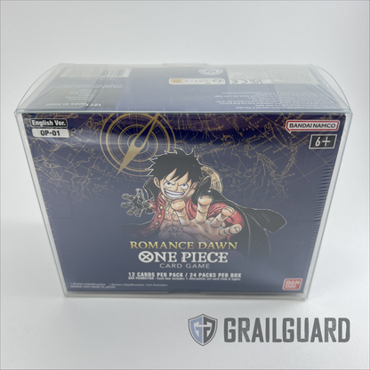 one piece romance dawn booster box reprint Protector / Case for One Piece Booster Box 0.5mm NEW/REPRINT SIZE – grailguard