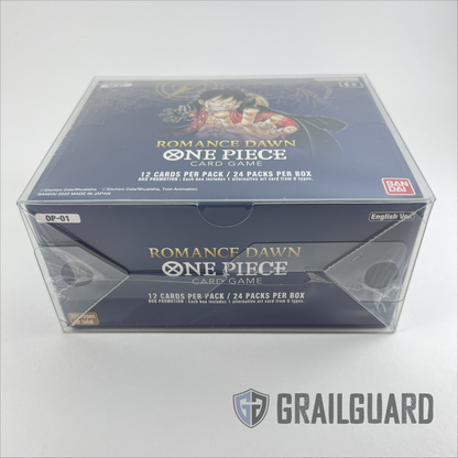 one piece romance dawn booster box reprint Protector / Case for One Piece Booster Box 0.5mm NEW/REPRINT SIZE – grailguard