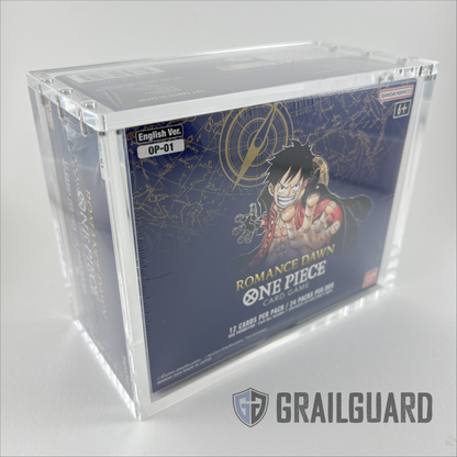 One Piece English Booster Box Acrylic Display Protector Case All Sizes OP01-08