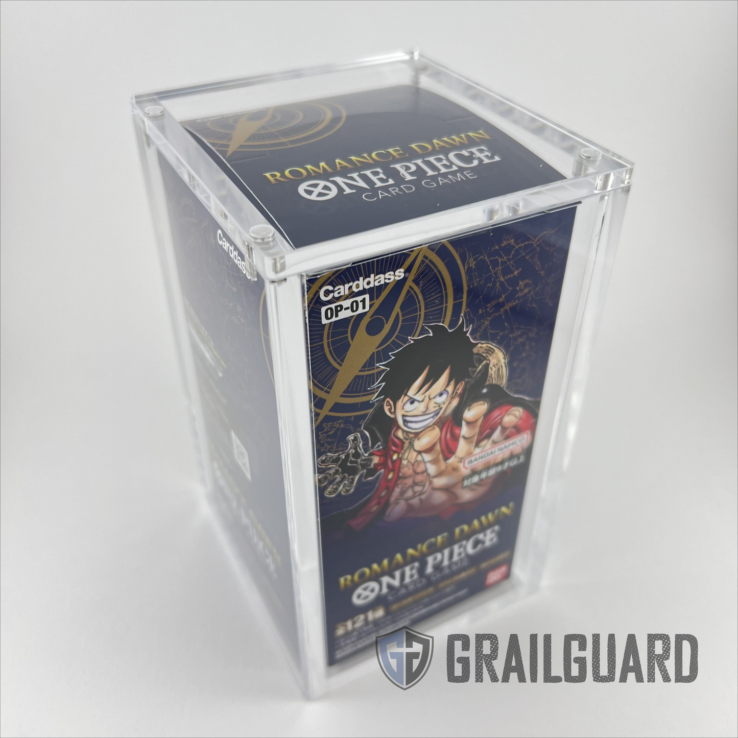 One Piece Japanese Booster Box Premium Acrylic Display Protector Case grailguard One Piece Japanese Booster Box Premium Acrylic Display Protector Case grailguard