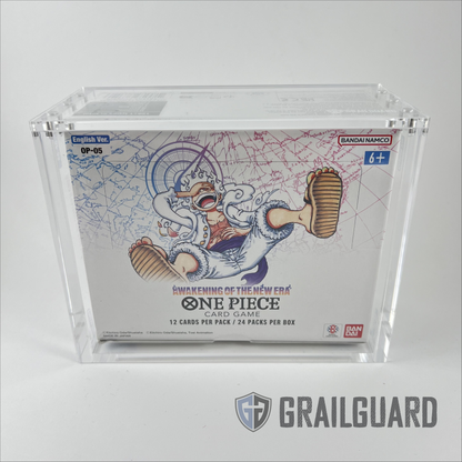 One Piece English Booster Box Acrylic Display Protector Case All Sizes OP01-08