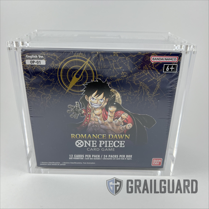 One Piece English Booster Box Acrylic Display Protector Case All Sizes OP01-08