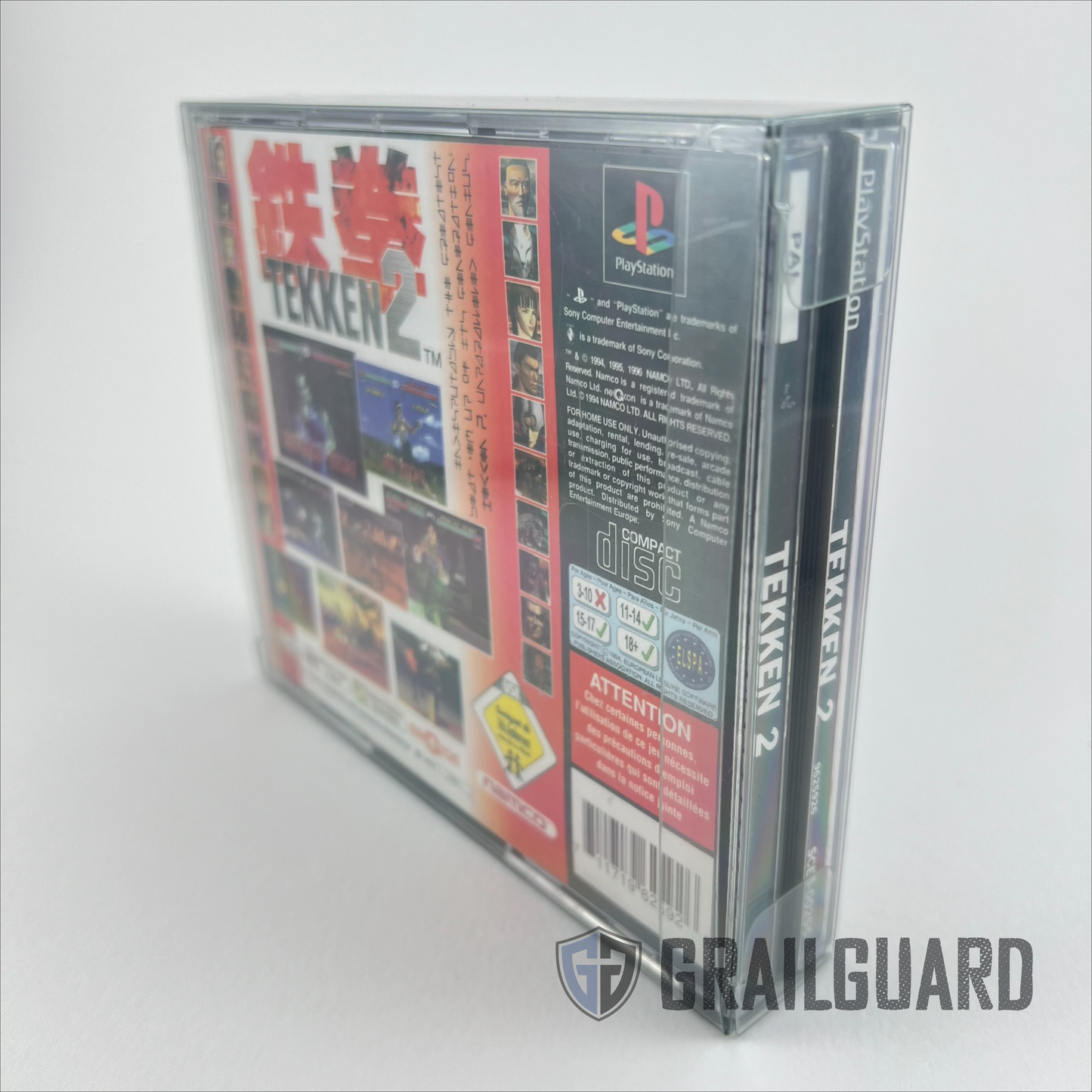 PS1 / Audio Dual CD Game Box Protectors / Cases 0.5mm (1-100 pack)