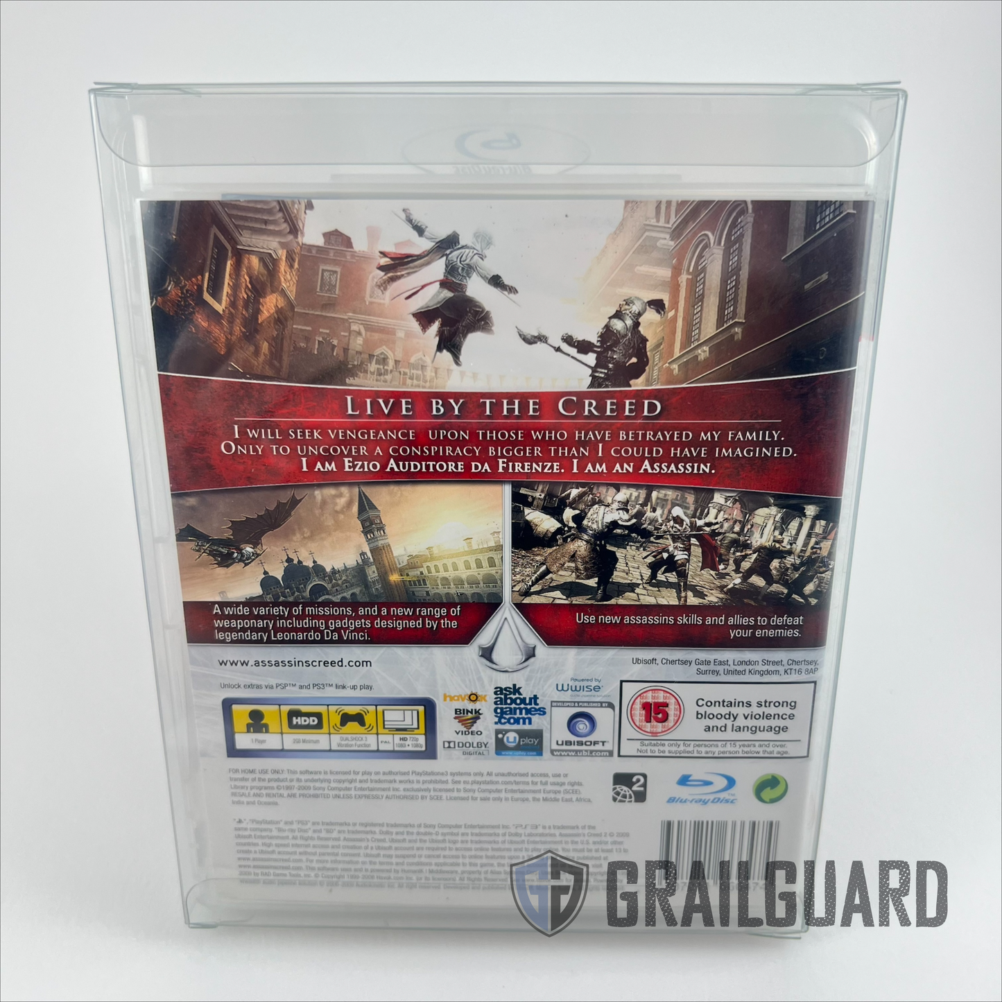 PS3 PS4 PS5 Game Box Protectors / Cases 0.5mm (1-100 pack)