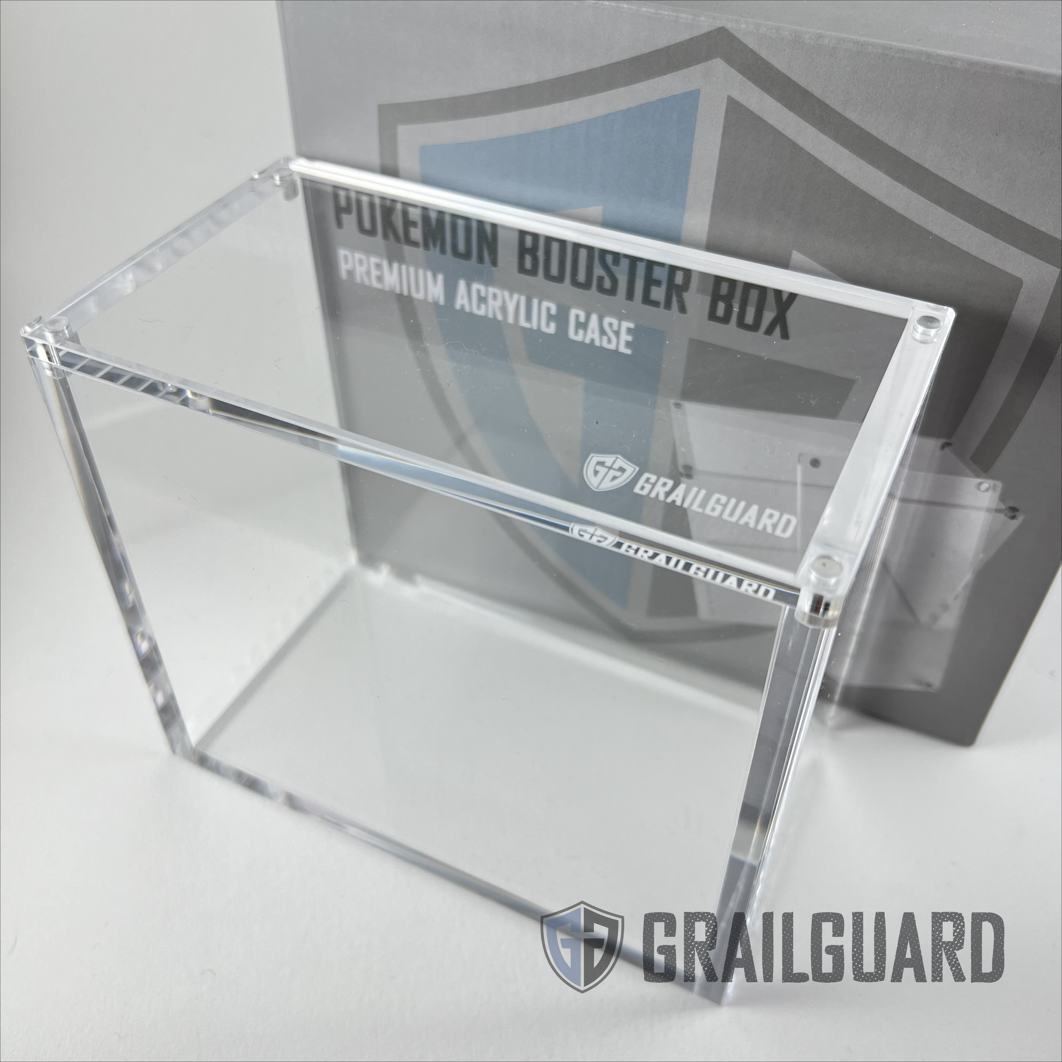 Booster Box Case Premium Acrylic Display Case For Pokemon TCG Booster Box UV Protection, Crystal Clear Booster Box Case Premium Acrylic Display Case For Pokemon TCG Booster Box UV Protection, Crystal Clear