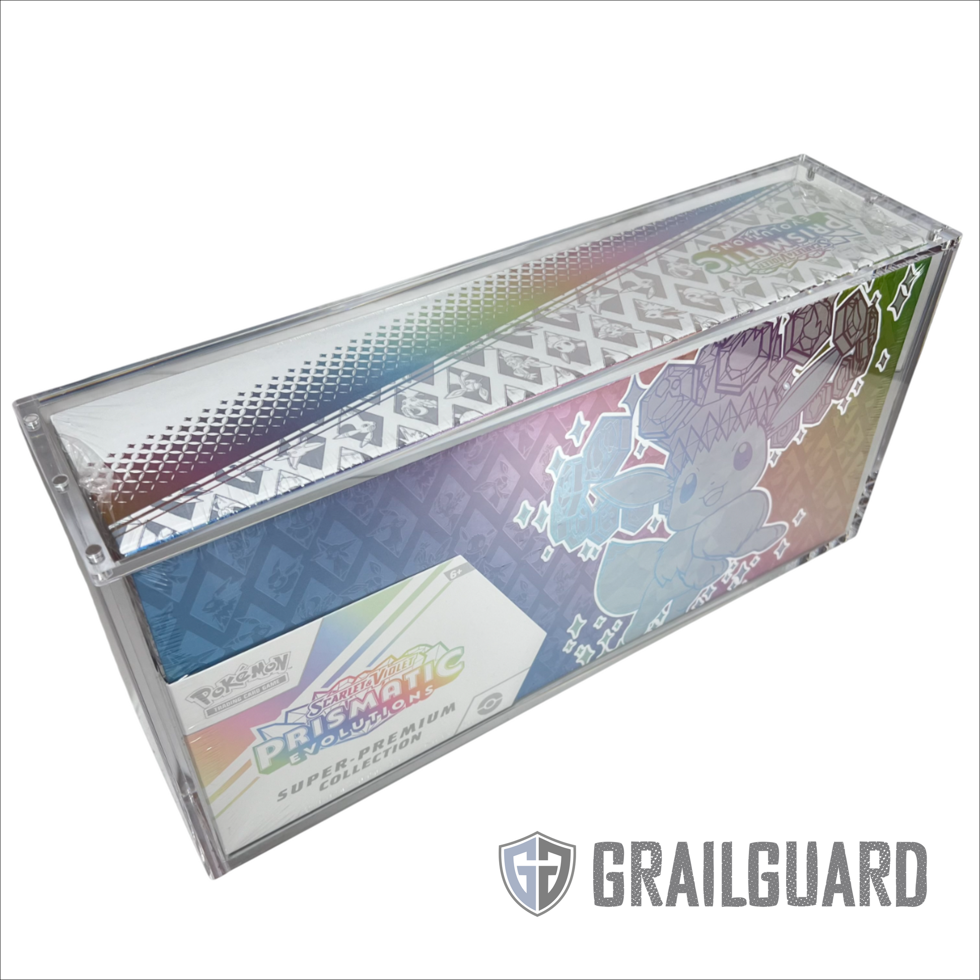 Pokemon Prismatic Evolutions SPC Premium Acrylic Display Protector Cas grailguard Pokemon Prismatic Evolutions SPC Premium Acrylic Display Protector Cas grailguard