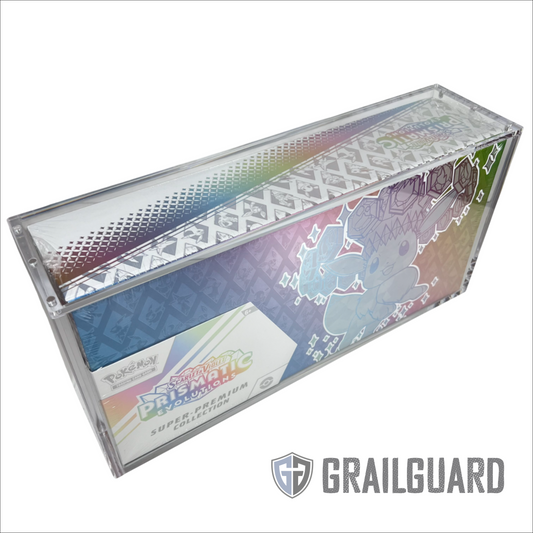 Pokemon Prismatic Evolutions SPC Premium Acrylic Display Protector Case