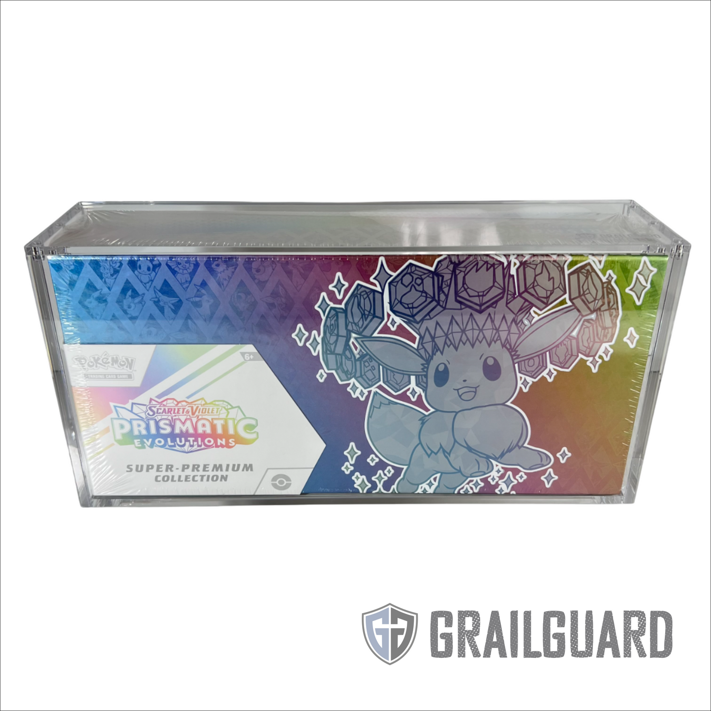 Pokemon Prismatic Evolutions SPC Premium Acrylic Display Protector Case