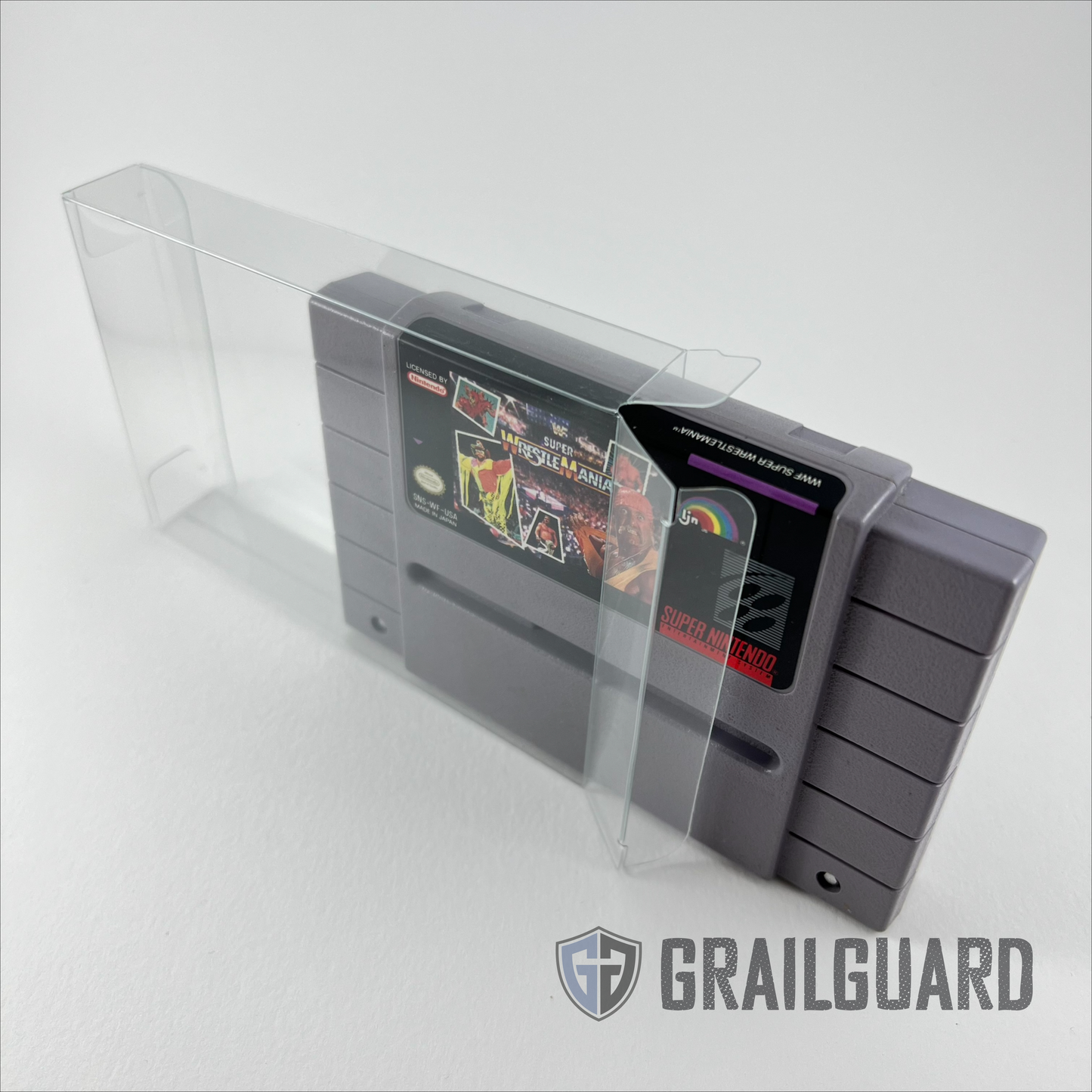 Nintendo SNES NTSC USA Cartridge Cart Game Protector / Case 0.5mm (1-100 pack)