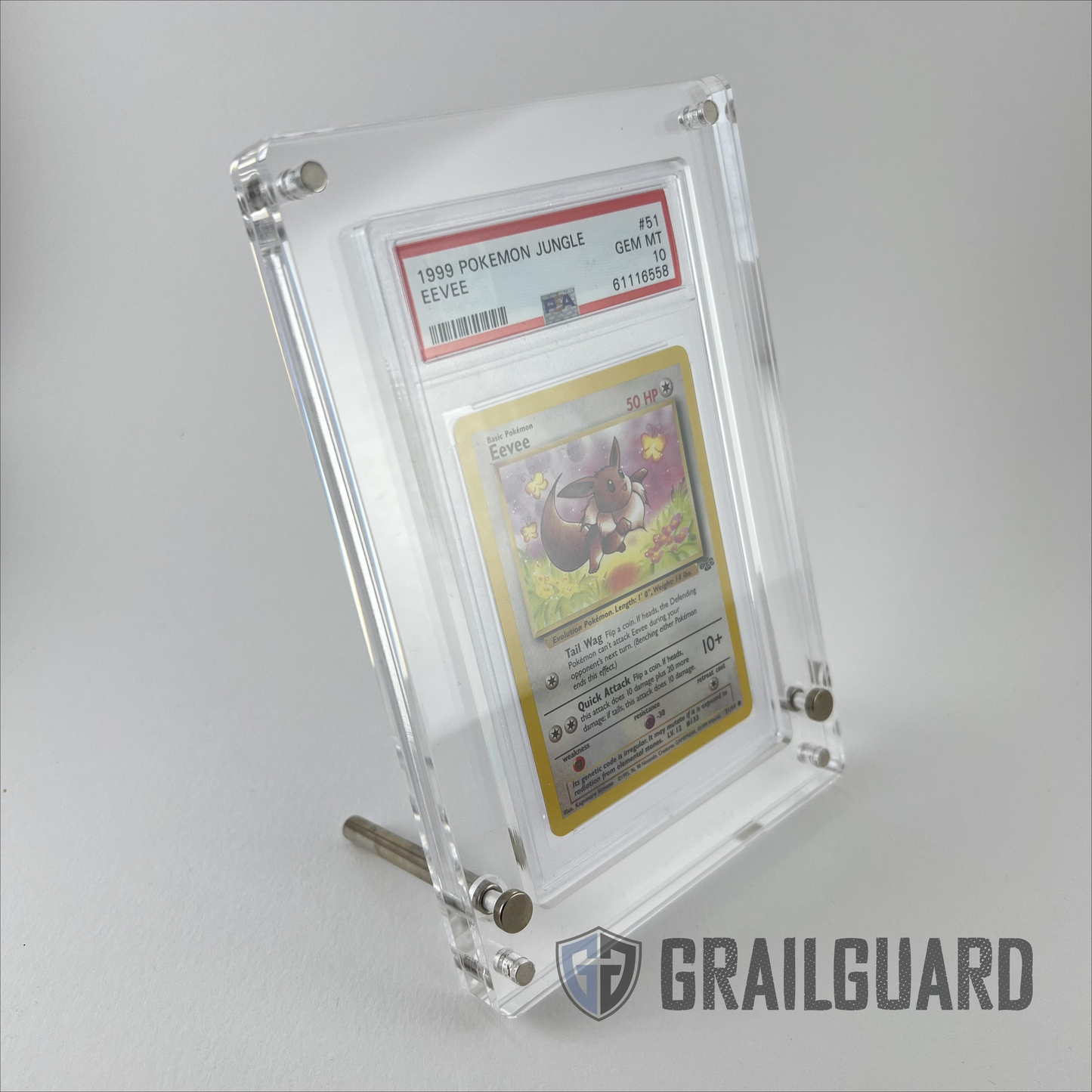 Graded Card Premium Acrylic Standing Display Frame Case PSA CGC MGC Magnetic