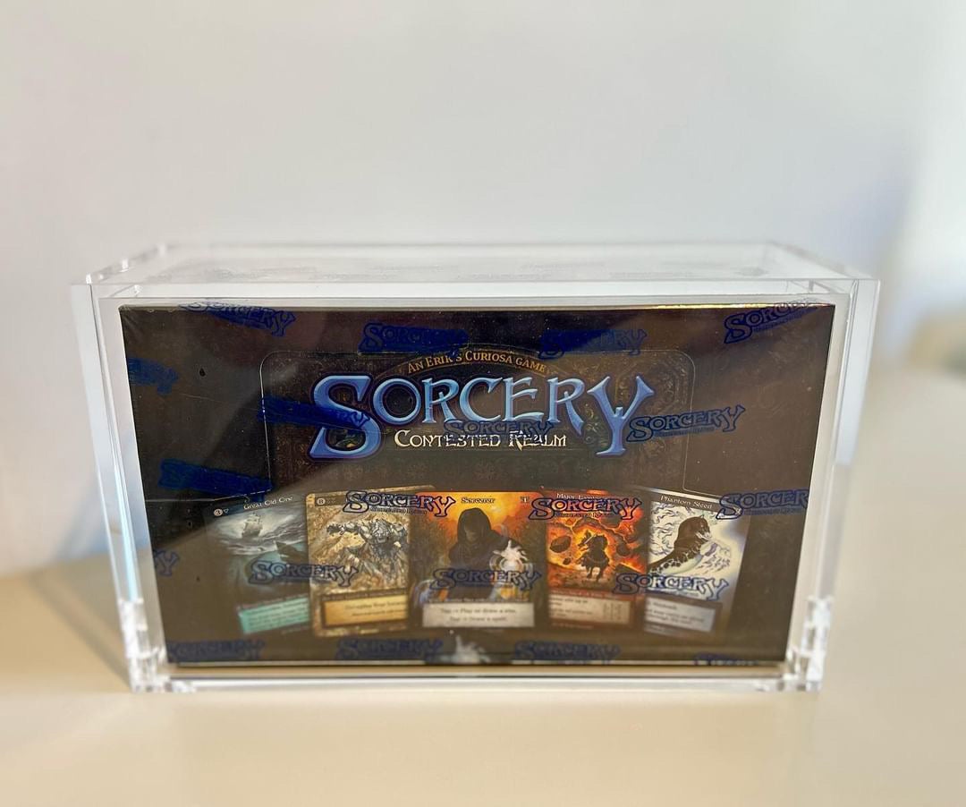 Sorcery TCG Booster Box Premium Acrylic Display Protector Case