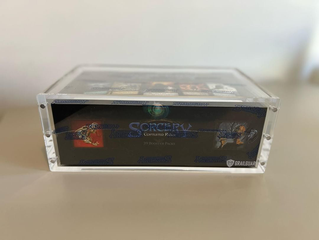 sorcery tcg booster box Sorcery TCG Booster Box Premium Acrylic Display Protector Case – grailguard