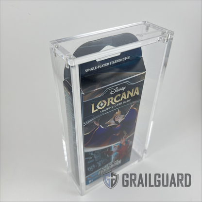 Disney Lorcana Starter Deck Premium Acrylic Display Protector Case grailguard Disney Lorcana Starter Deck Premium Acrylic Display Protector Case grailguard