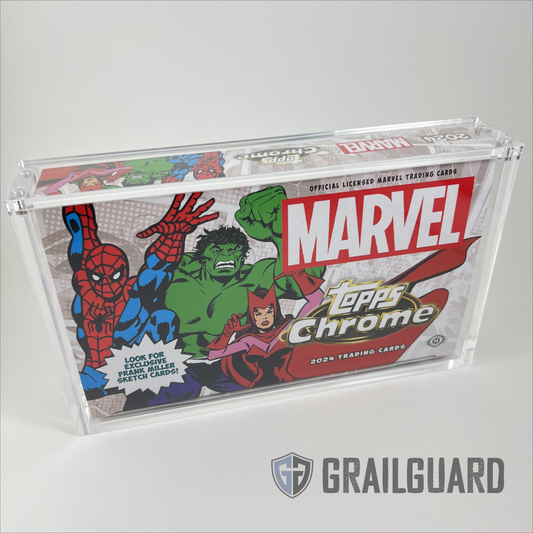 Topps Marvel Chrome 2024 Hobby Box Premium Acrylic Display Protector Case