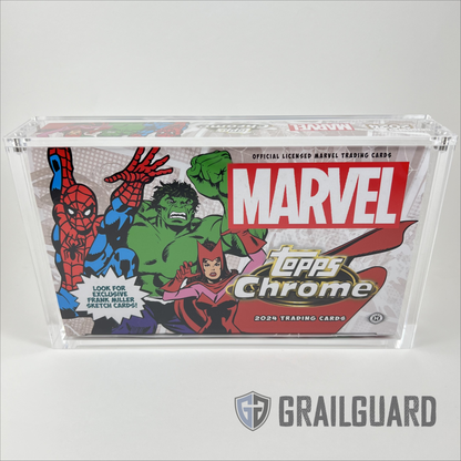 Topps Marvel Chrome 2024 Hobby Box Premium Acrylic Display Protector Case