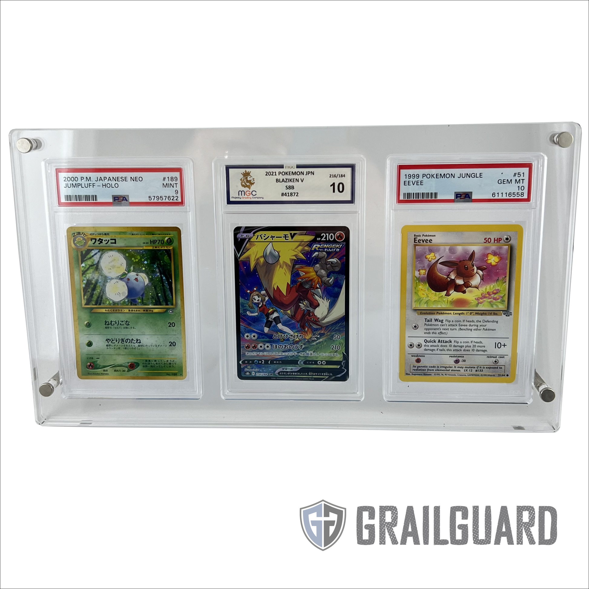 3-Pack Acrylic Card Holder Displays - Tabletop Graded Card Showcase For 12 Slabs Baseball Display Case 3-Pack Acrylic Card Holder Displays - Tabletop Graded Card Showcase For 12 Slabs Baseball Display Case