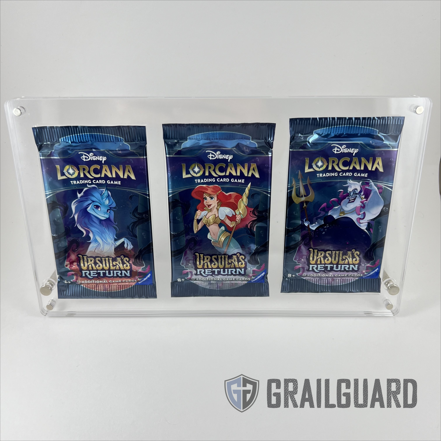 Triple Booster Pack Premium Acrylic Standing Display Frame Case Pokemo grailguard Triple Booster Pack Premium Acrylic Standing Display Frame Case Pokemo grailguard