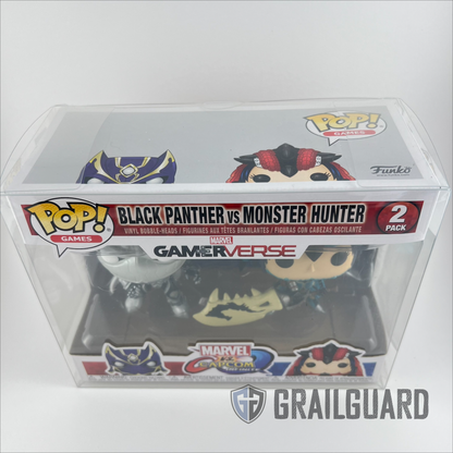 Protectors / Cases for 4" Twin Pack Funko Pop Vinyl 0.5mm Thickness