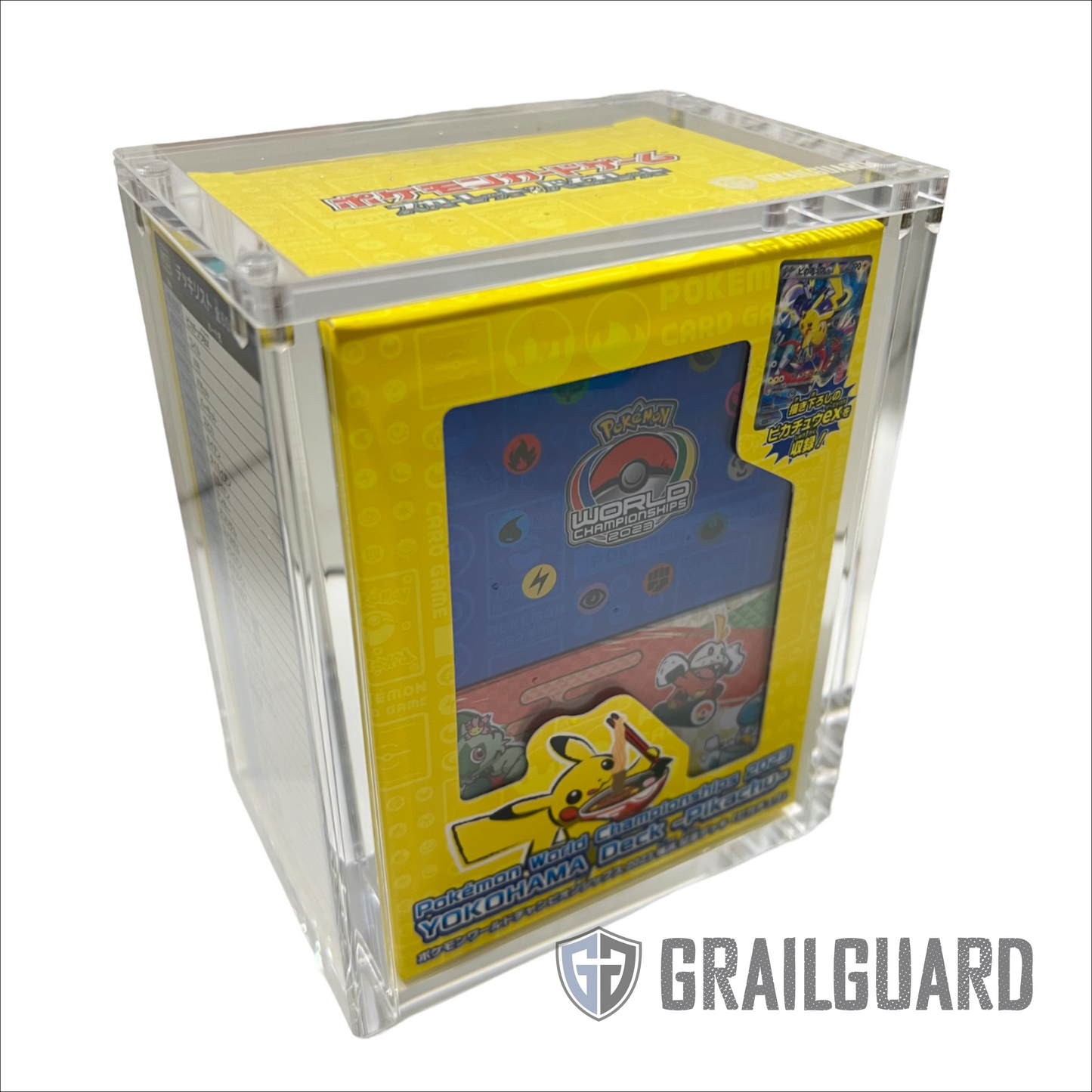 Pokemon Yokohama Pikachu Deck Box Premium Acrylic Display Protector Case